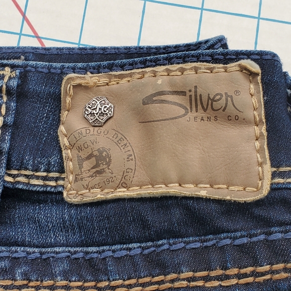 Silver Suki Skinny Slim Women's 34/31 Jeans Actual 35/31 Denim - Picture 2 of 12